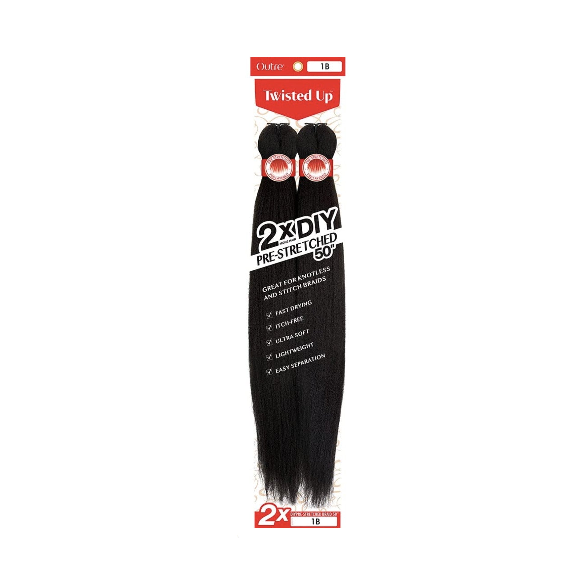Outre 2X Twisted Up Pre-Stretched Braid Outre 2X Twisted Up Pre-Stretched Braid